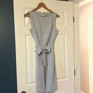 Blue/white stripe dress